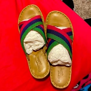 NWOB never worn tricolor born slides